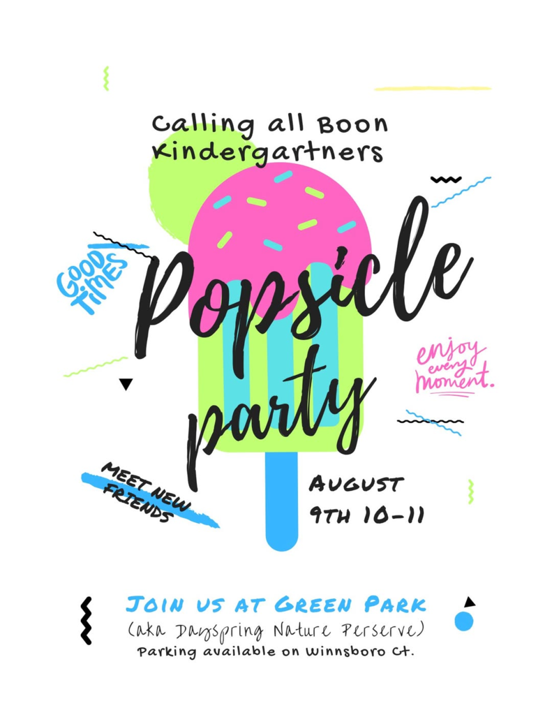 Calling All Boon Kindergartners!!