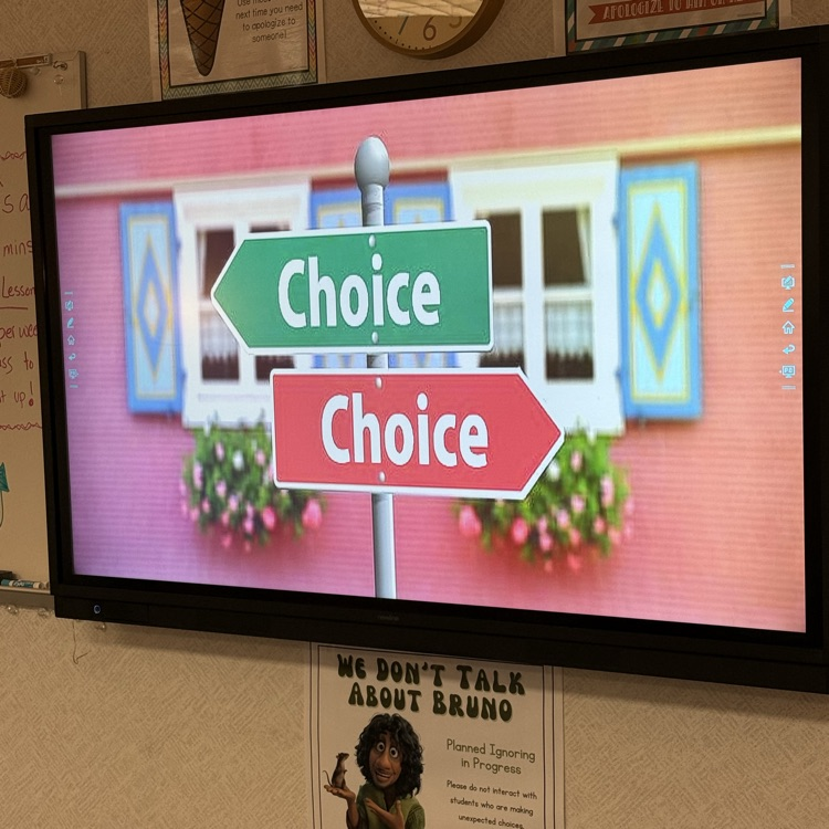 rs. Villarreal’s class partnered up with classmates to read different scenarios and discuss the choices they would make. 