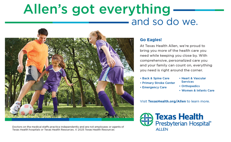 Texas Health Allen promotes nearby care for emergency, stroke, heart, spine, orthopedic and women’s health needs.