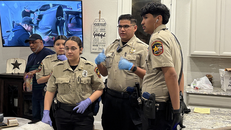 AHS Police Explorers Participate in "Midnight Madness"