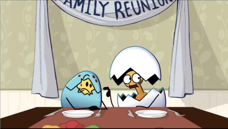 Scene from award-winning "Eggshells"