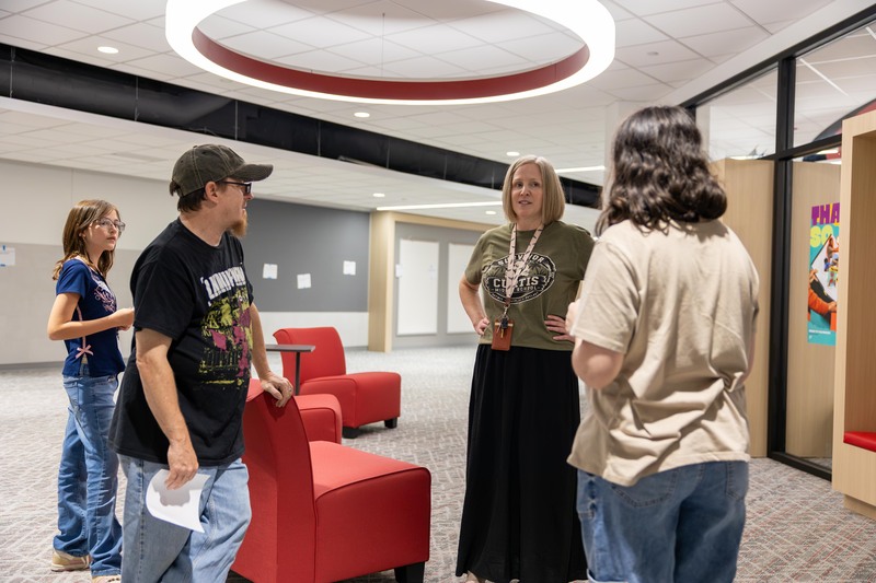 Photos of Meet the Teacher event at Curtis Middle School