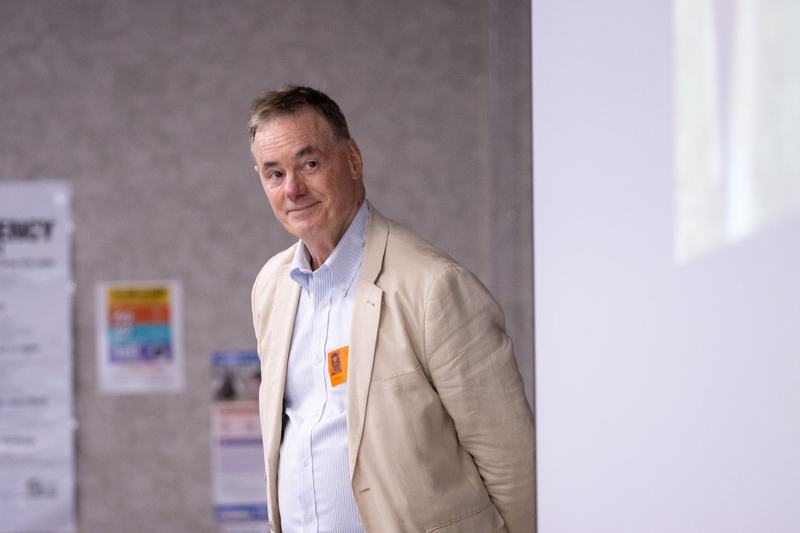 Author W. Bruce Cameron visited multiple schools, engaging students with stories, discussion, and insights into writing, imagination, and his new book, Stella: Ranch Patrol.