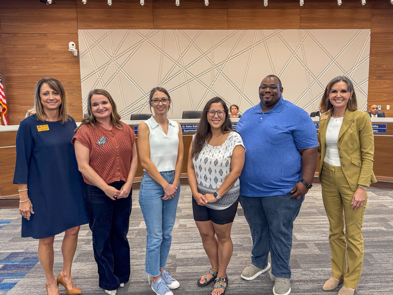 Allen ISD Board of Trustees recognized student champions, award-winning teacher Jason Anderson, $150K in school grants, and PTA excellence.