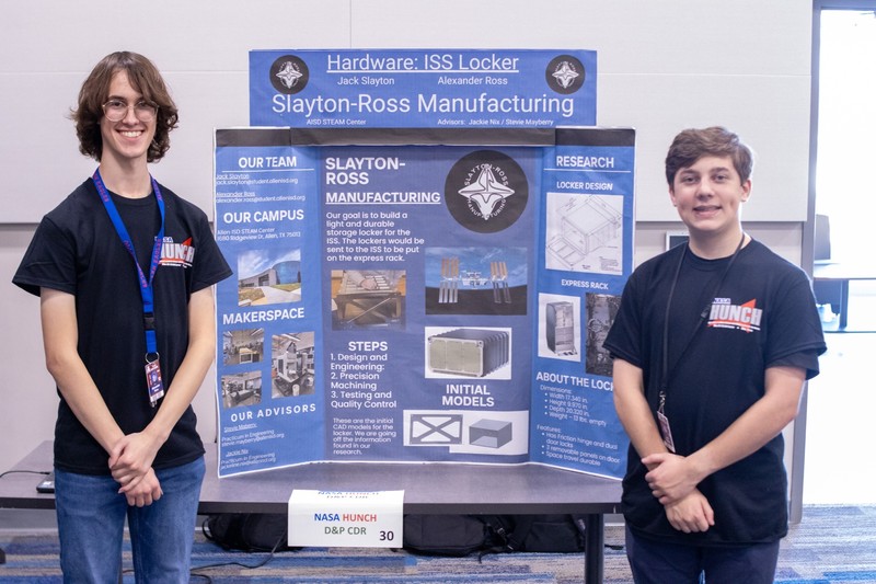 AHS students at NASA Hunch event