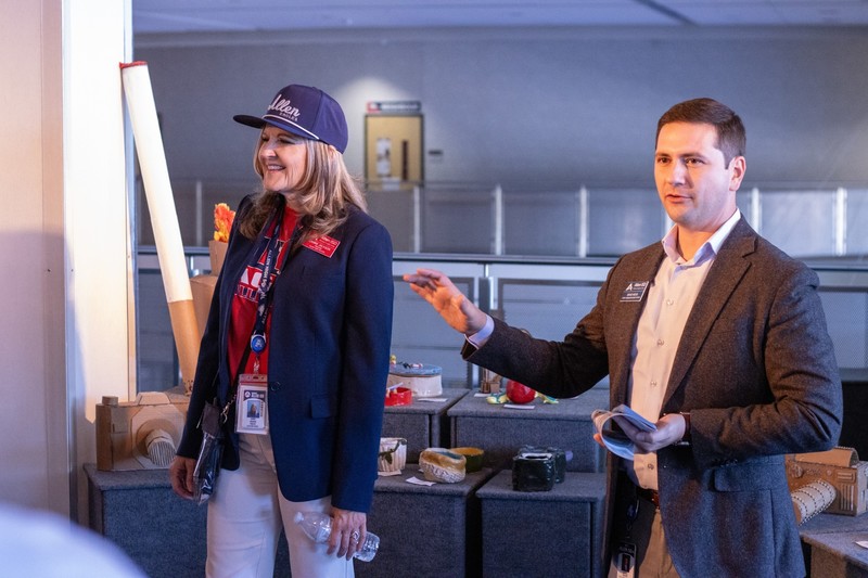 Principal Carrie Jackson and Chief Information Officer David Hicks