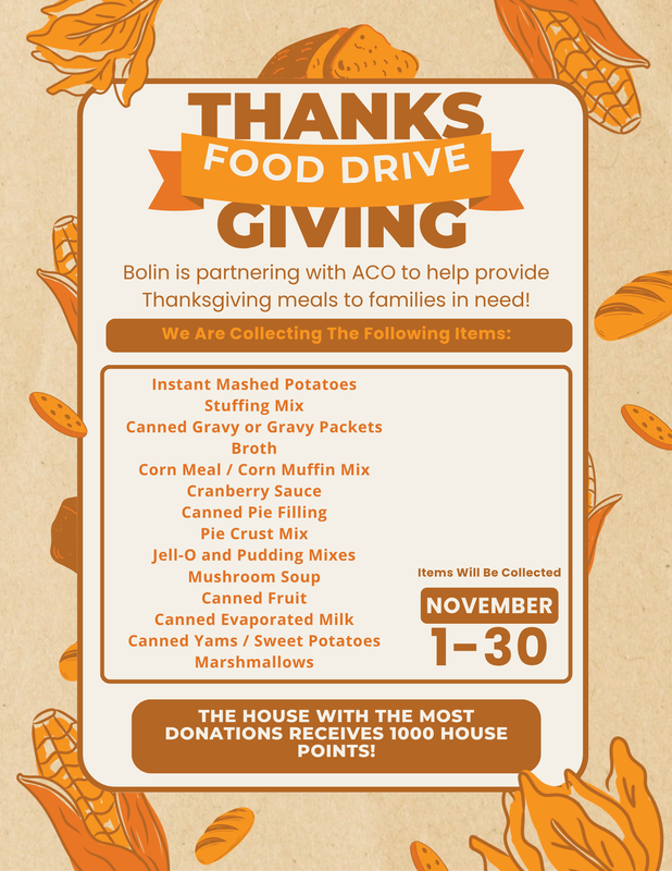 ACO Thanksgiving Food Drive