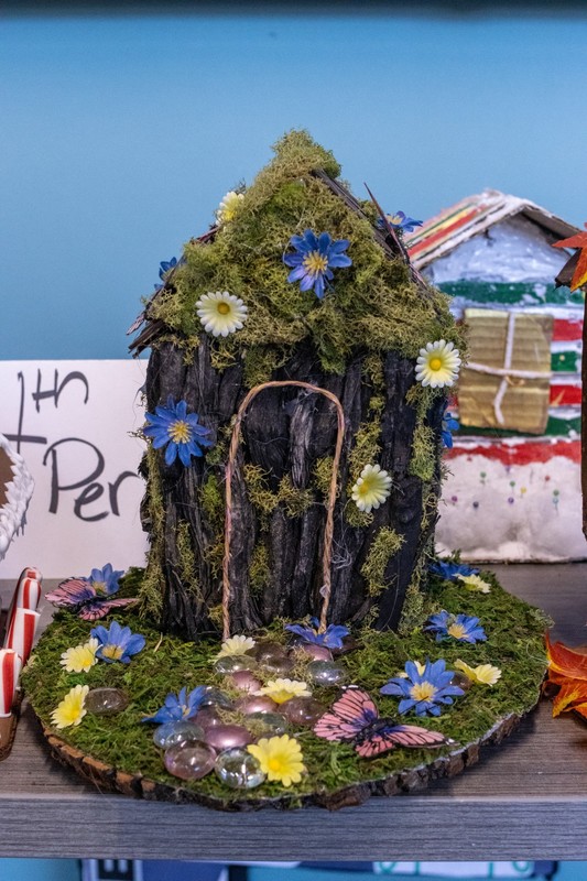 STEAM Center students display creative interior design projects and seasonal installations built through hands-on, collaborative learning.