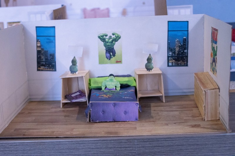 STEAM Center students display creative interior design projects and seasonal installations built through hands-on, collaborative learning.