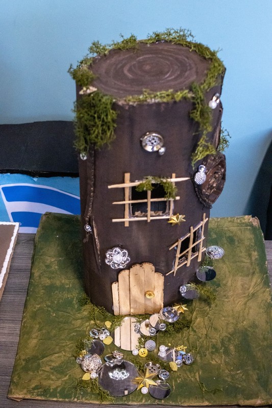 STEAM Center students display creative interior design projects and seasonal installations built through hands-on, collaborative learning.