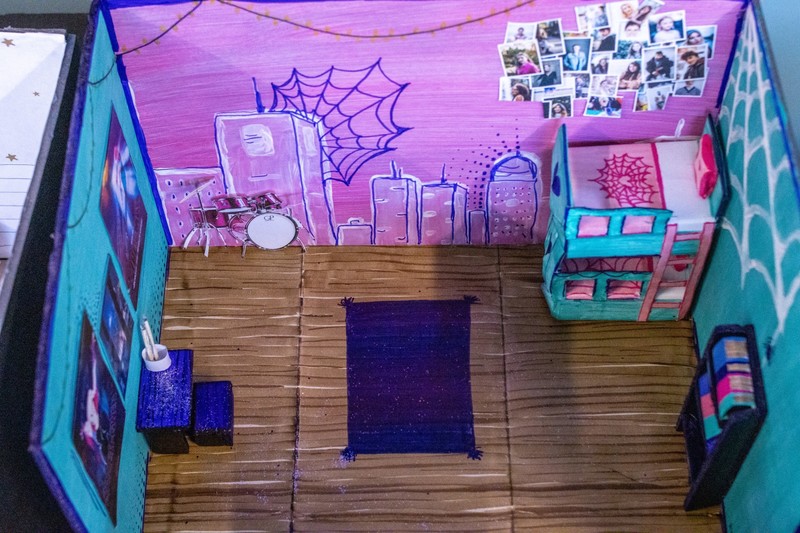 STEAM Center students display creative interior design projects and seasonal installations built through hands-on, collaborative learning.