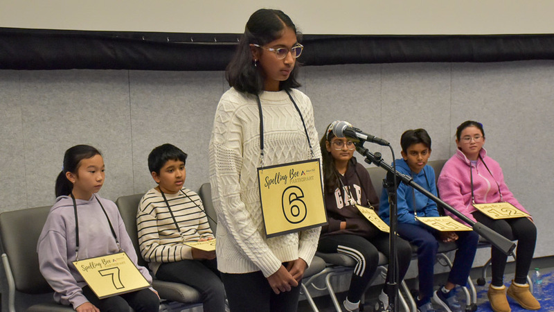 Allen ISD Spelling Bee participant