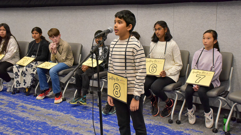Allen ISD Spelling Bee participant