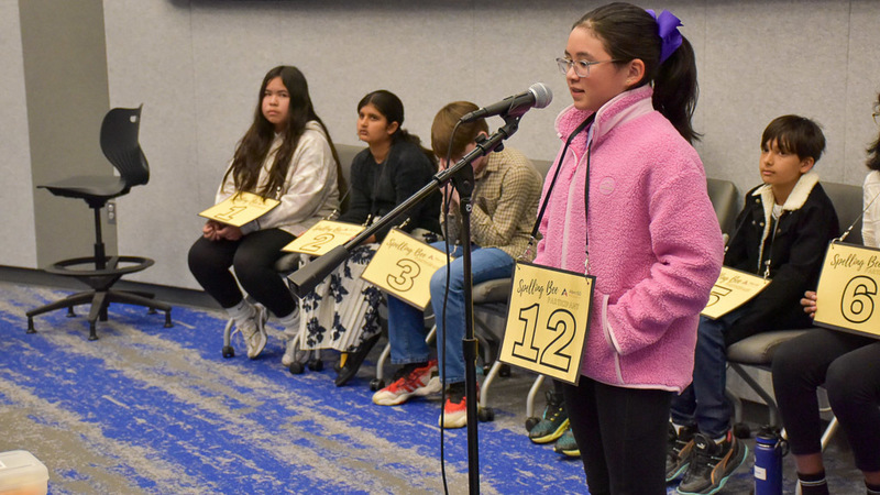 Allen ISD Spelling Bee participant