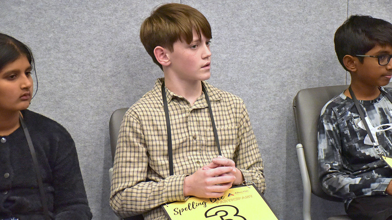 Allen ISD Spelling Bee participant