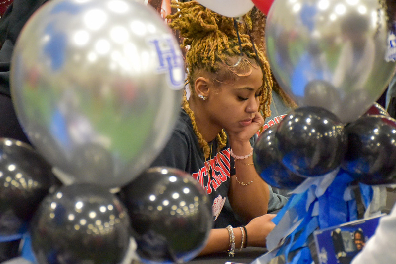 AHS student athlete at signing day