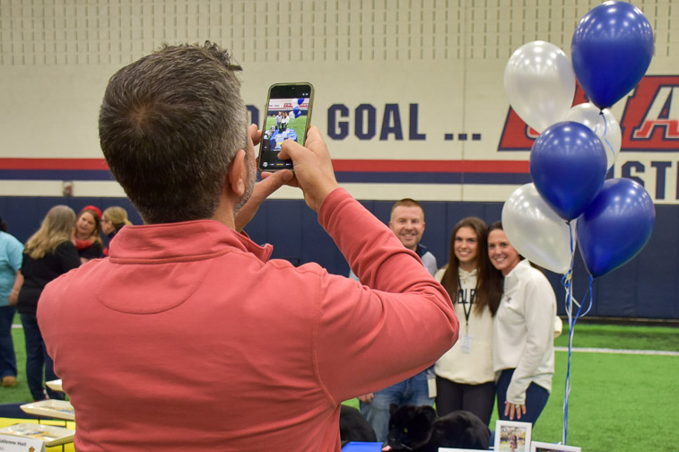 Taking photos as AHS signing day