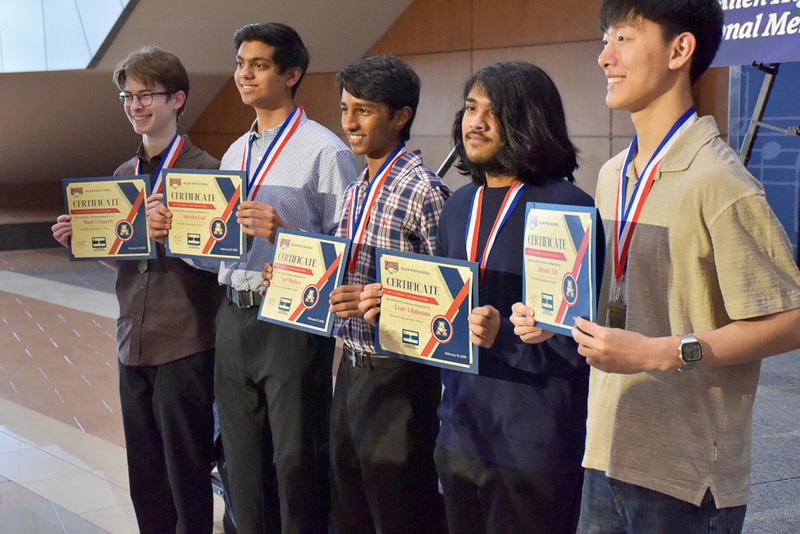National Merit Finalists pose for photo