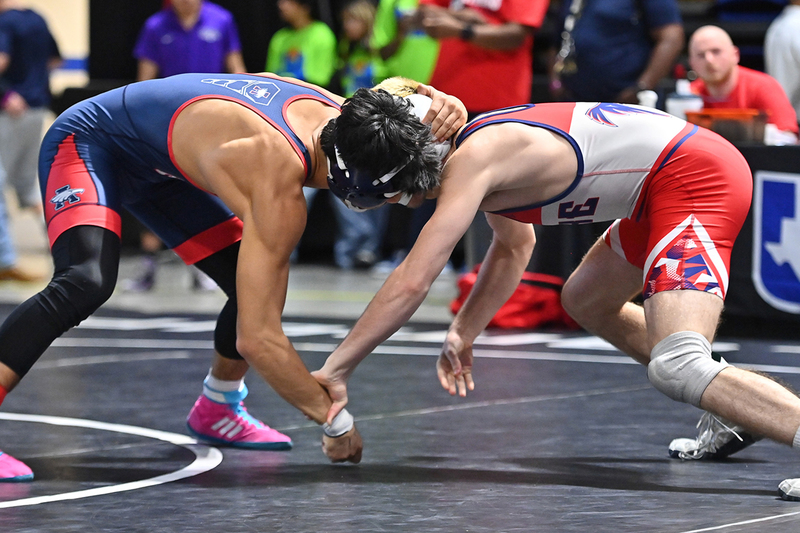 Boys Wrestling action