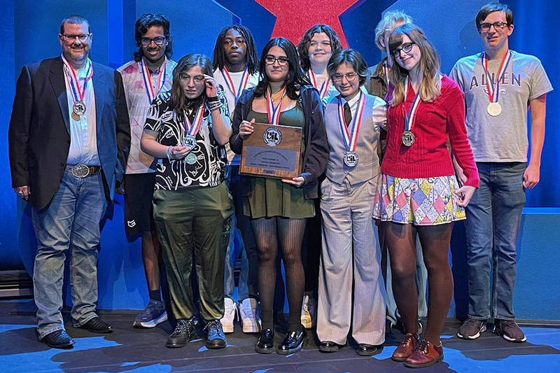 AHS Animation Students with awards