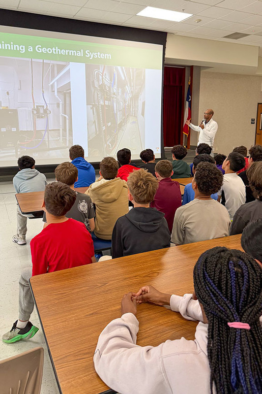 Geothermal presentation at Cheatham Elementary