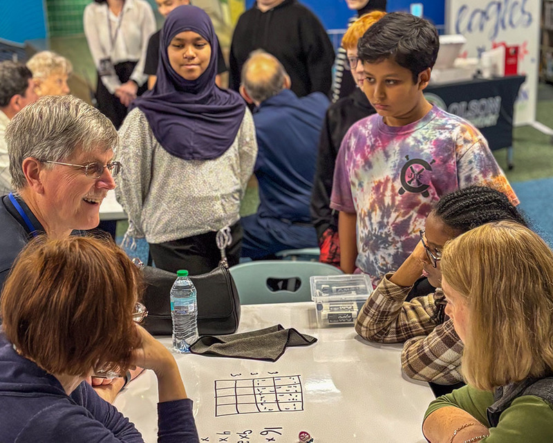 Silver Eagles meet with Olson SPARKS students