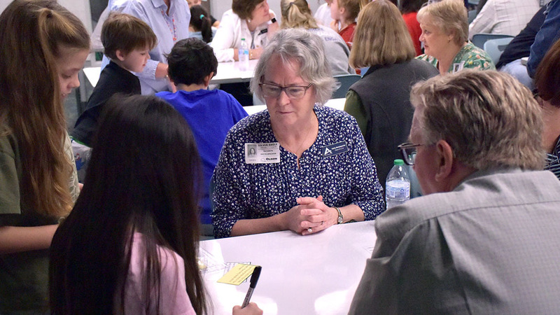 Silver Eagles meet with Olson SPARKS students