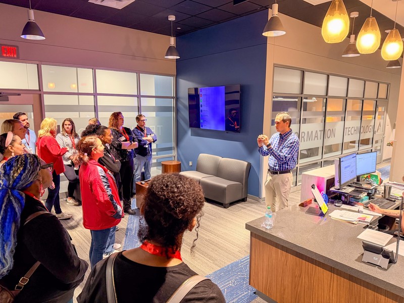 Leadership Academy tours the IT Department