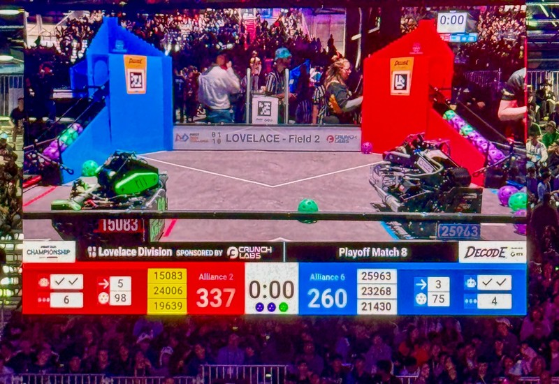Team Overclock 15083 Secures Design Award and Division Finalist Spot at World Championship