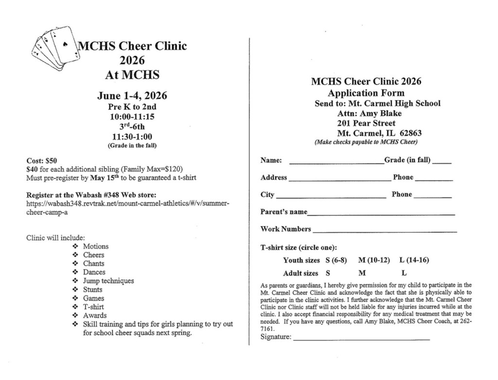 MCHS Cheer Clinic 2026