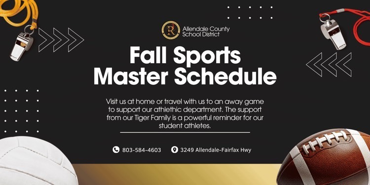 fall sports master schedule