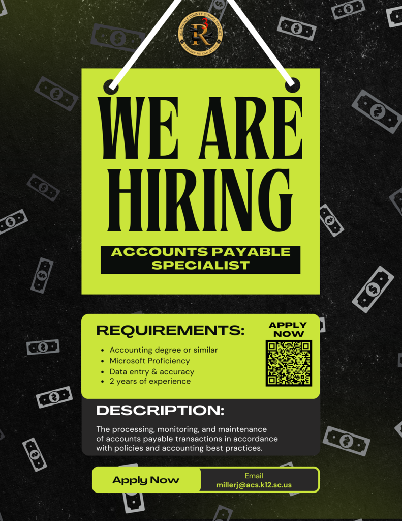 we are hiring accounts payable specilaist requirements description apply now
