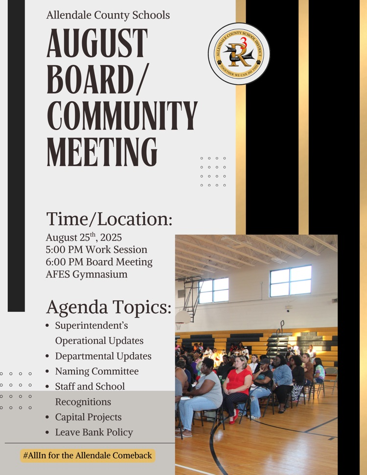 august board community meeting