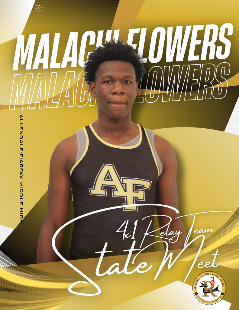 malachi flowers state meet 4x1 relay team allendale fairfax middle high