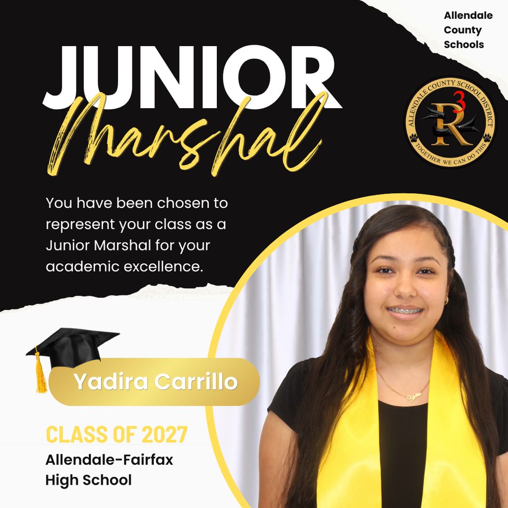 junior marshal class of 2027 allendale fairfax high school