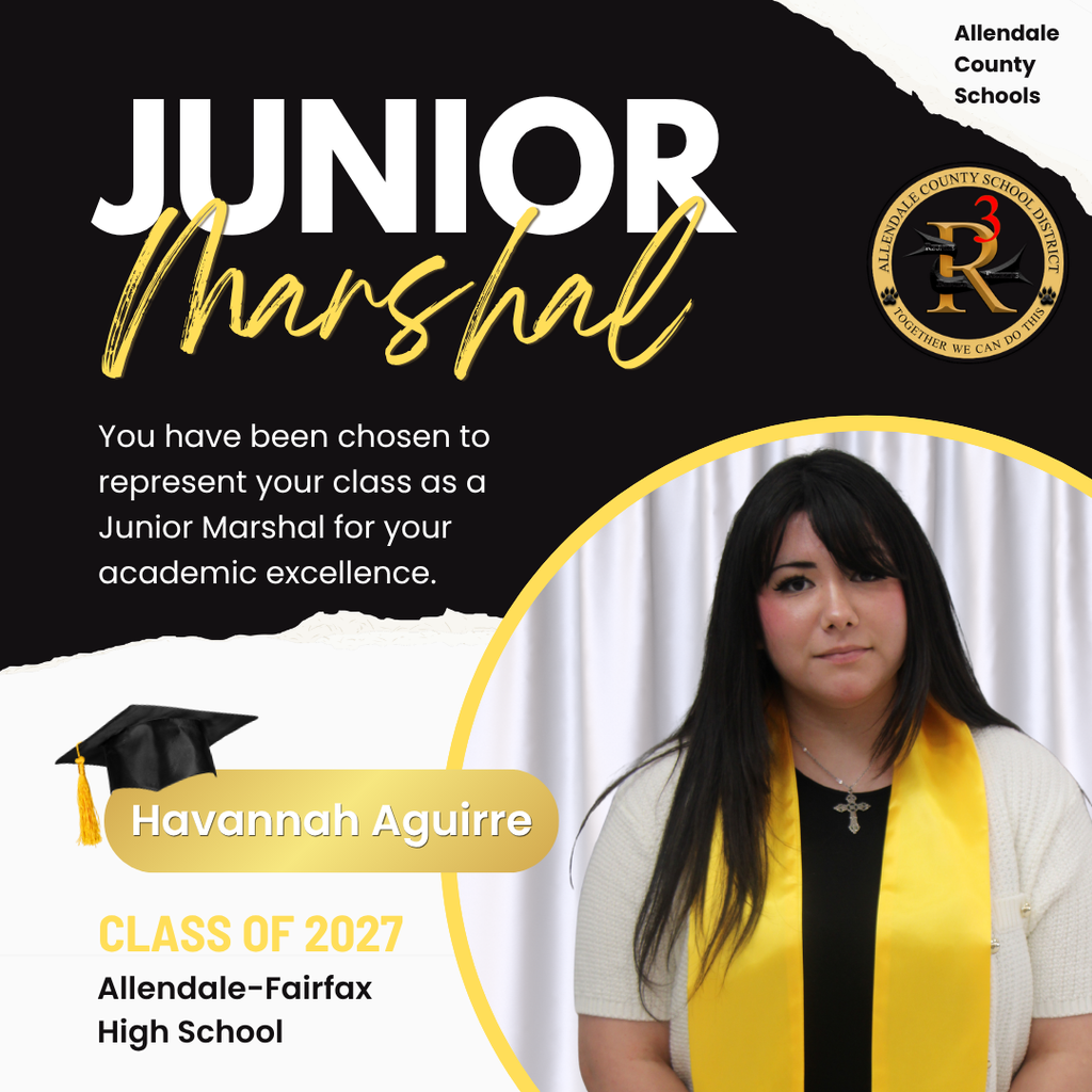 junior marshal class of 2027 allendale fairfax high school