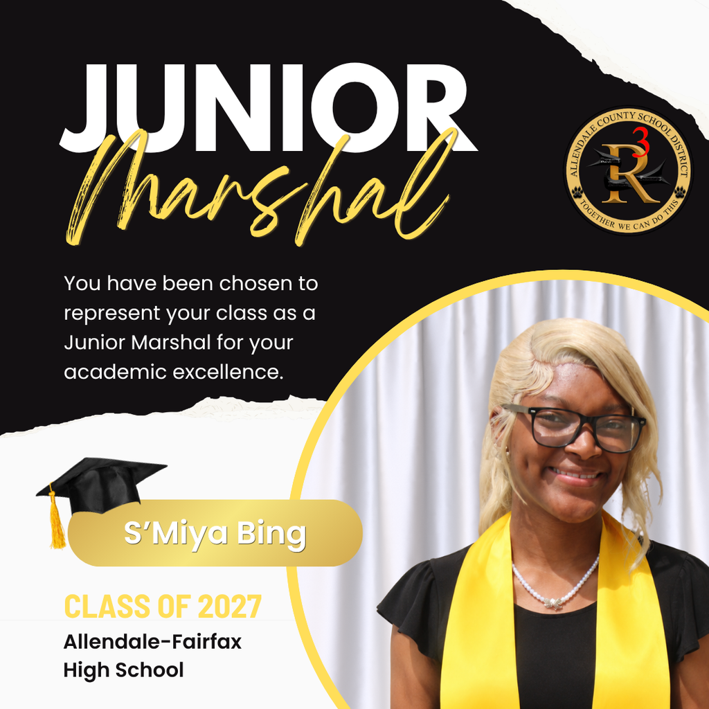 junior marshal class of 2027 allendale fairfax high school