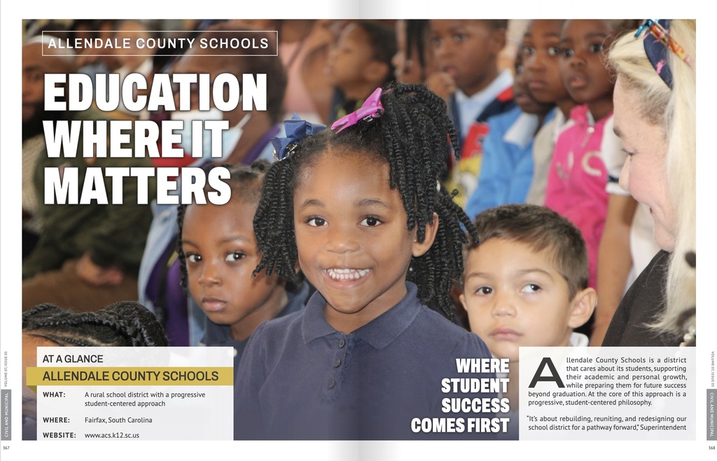 education where it matters allendale county schools where student success comes first