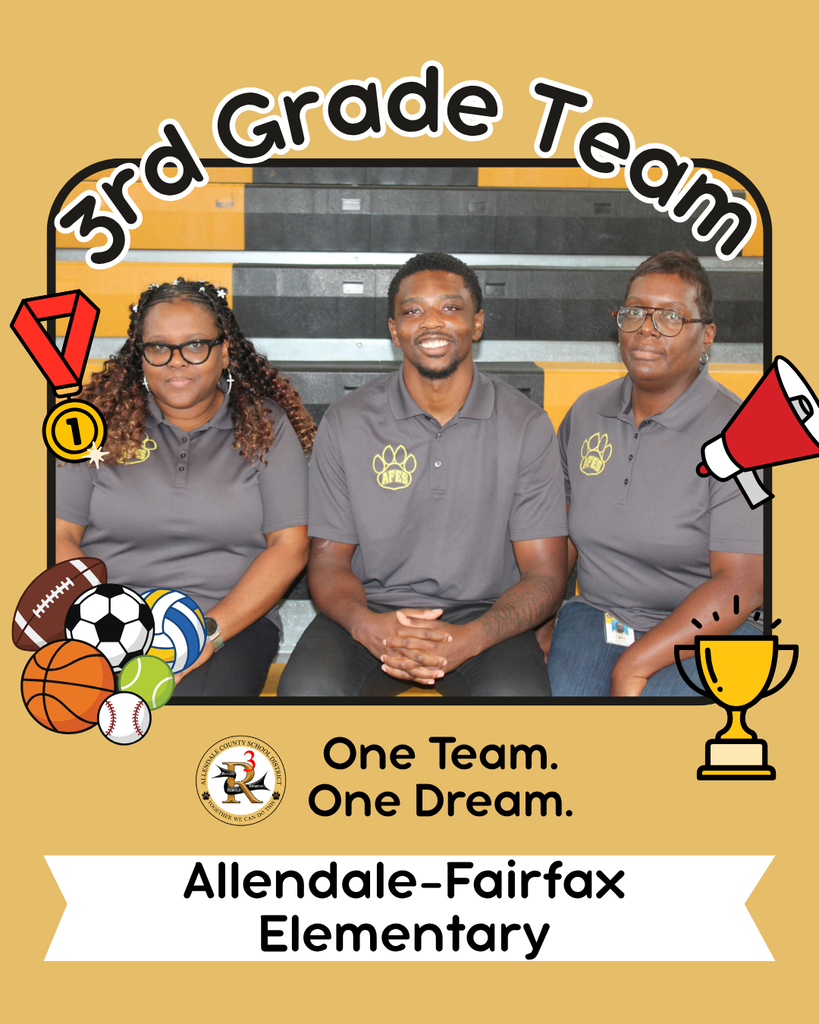 3rd grade one team. one dream. allendale fairfax elementary.