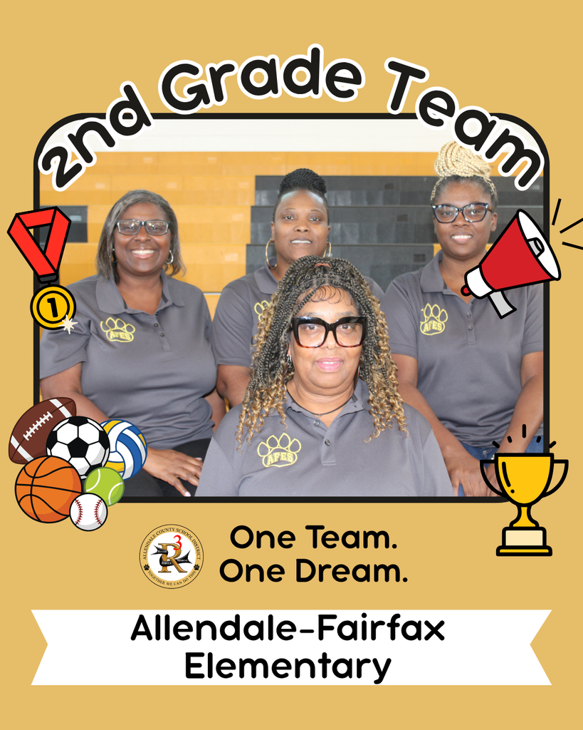 2nd grade one team. one dream. allendale fairfax elementary.