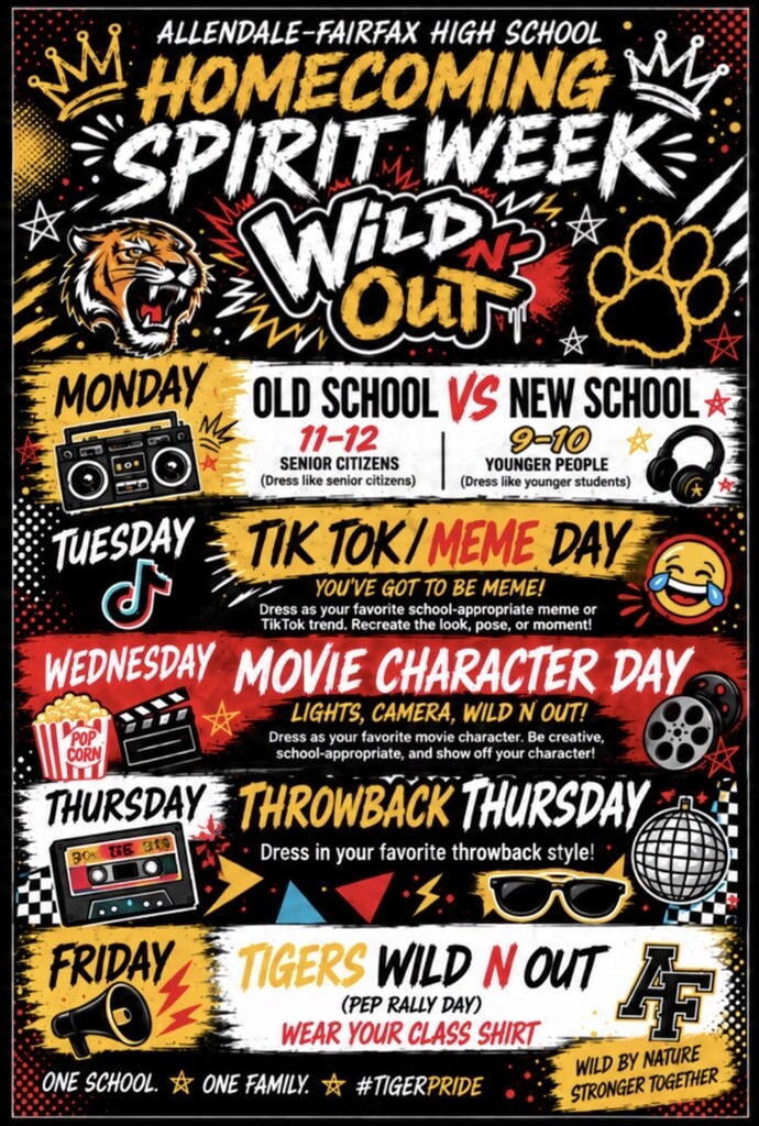 homecoming spirit week wild n out