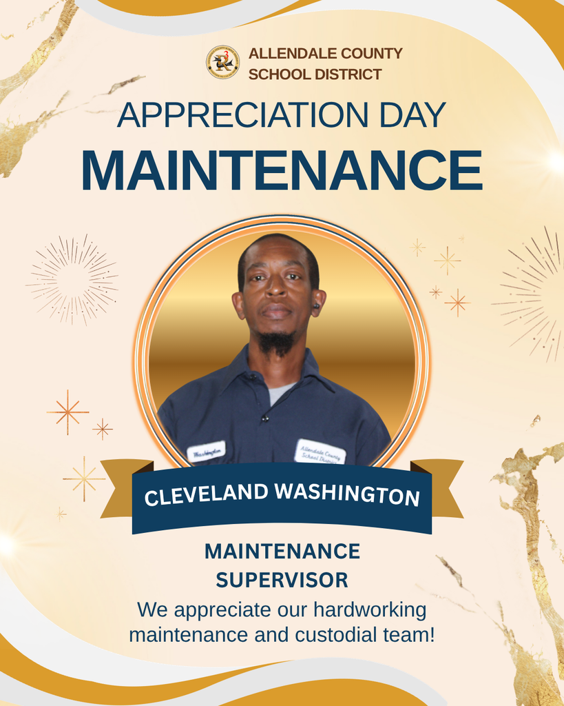maintenance appreciation day We appreciate our hardworking maintenance and custodial team! allendale county school district maintenance team