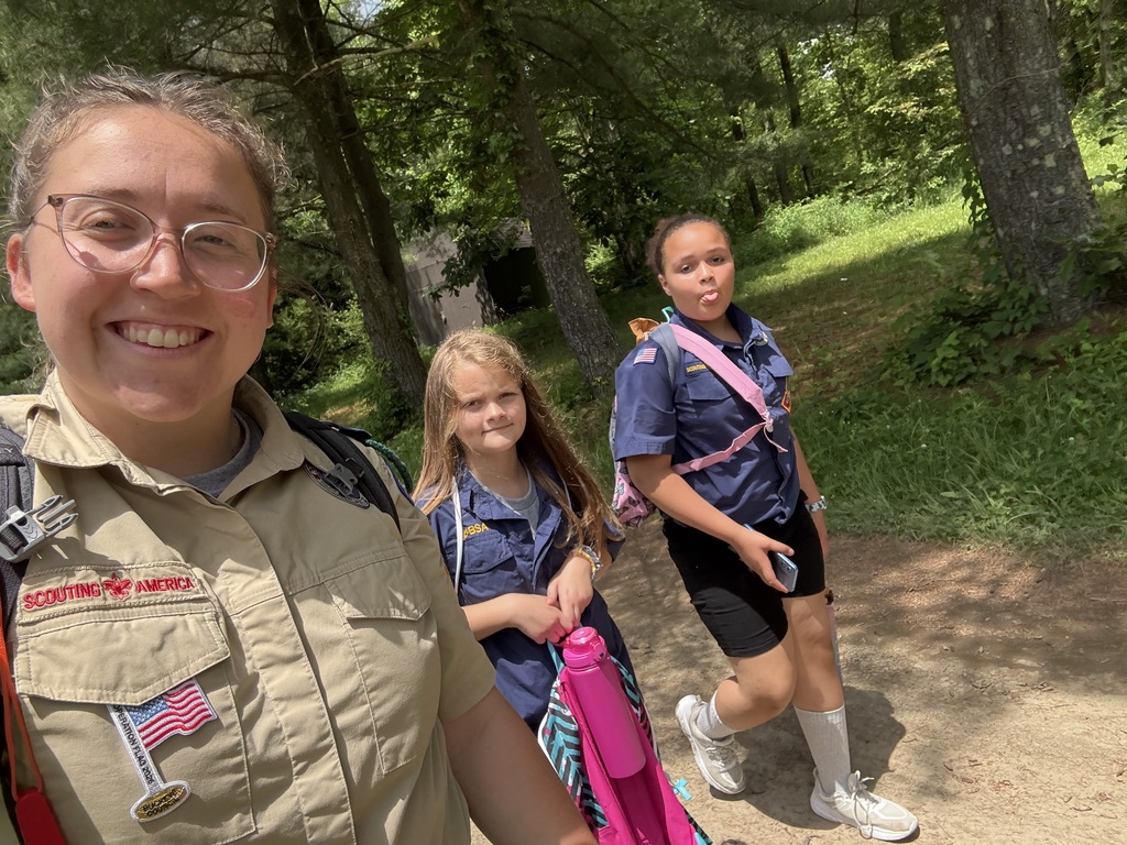 Kaitlyn Gibson with a couple campers