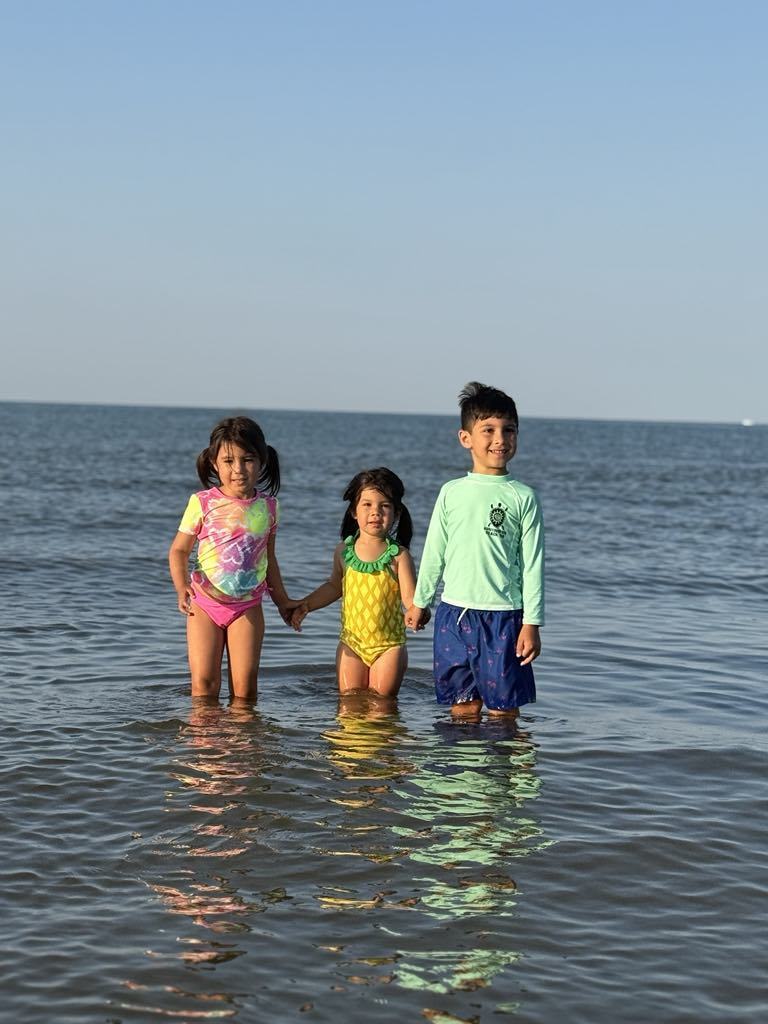Selvin & Scarlett at the beach