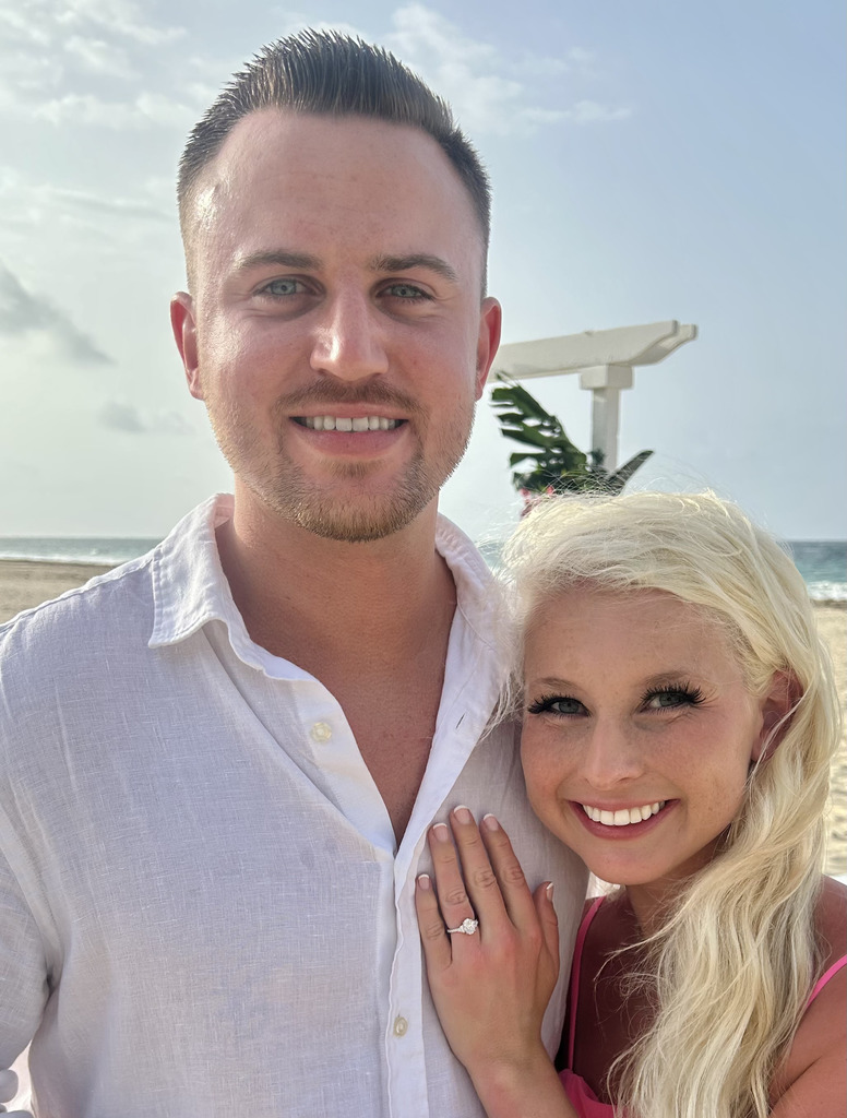 Bailey Balderson and her fiancee Bryan