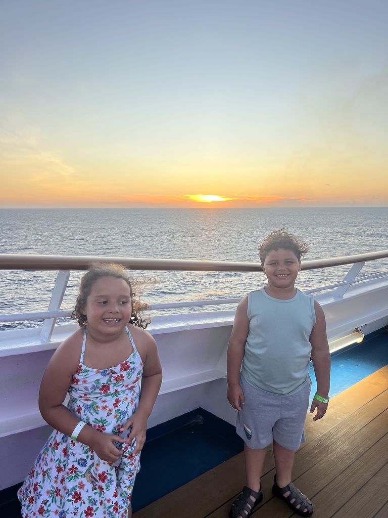 the kids on the cruise ship