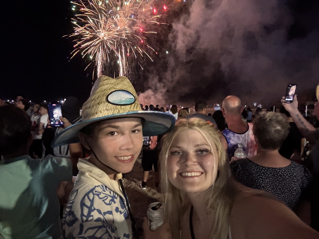 Bralynn at the fireworks