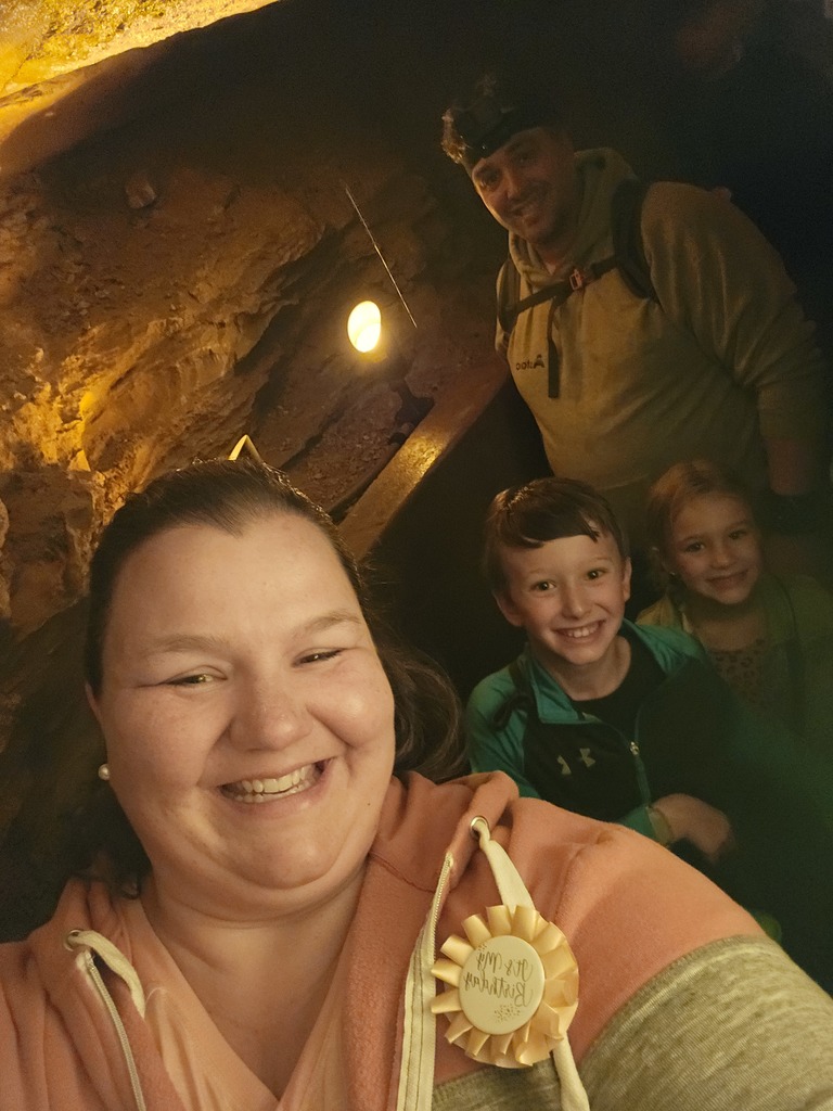 Sheen family in a cave