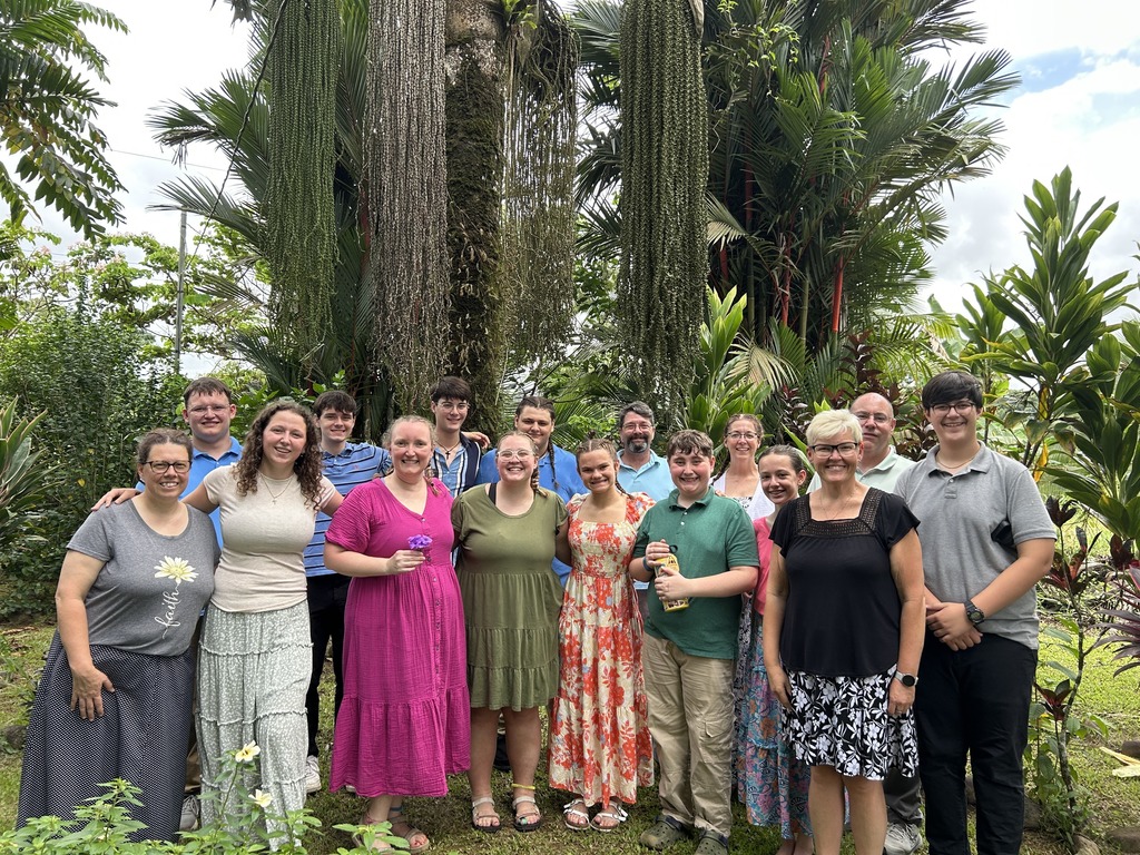 a group picture of all students , parent and staff who attended the mission trip