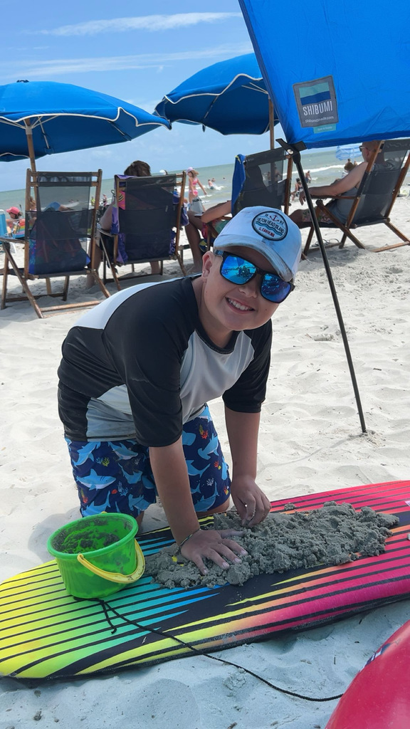 Noah playing in the sand